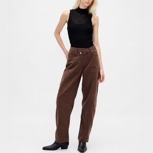 GAP High Rise UltraSoft Crossover Barrel Jeans BNWT